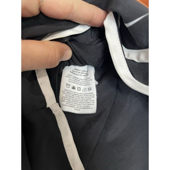 Nike Dri Fit Womens Small Black White Lined Running Shorts 3" Active Wear - Picture 6 of 7